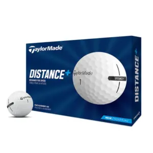 Taylor Made Distance+ Golf Balls White (1-Dozen)