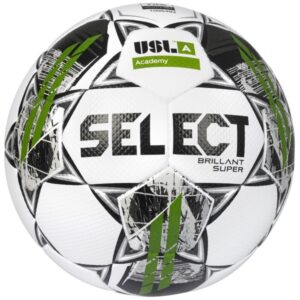 Select Brillant Super USL Academy V22 White/Green Soccer Ball