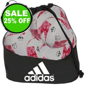 Adidas MLS Club White/Solar Pink Soccer Ball Package