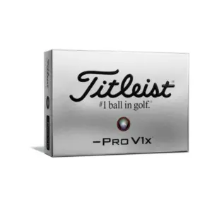 Titleist PRO V1X Left Dash Golf Balls White (1 DOZEN)