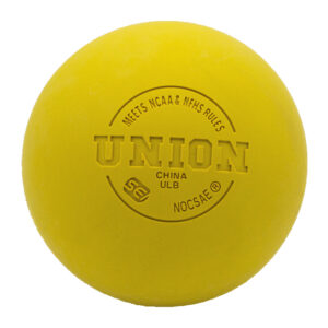 Union NOCSAE Lacrosse Balls Smooth Yellow 120/case