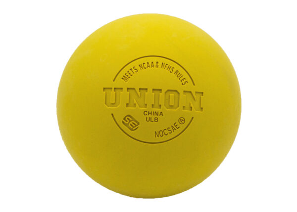 Union NOCSAE Lacrosse Balls Smooth Yellow 120/case