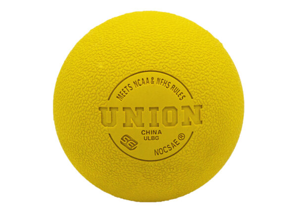 Union NOCSAE Lacrosse Balls Textured Yellow 120/case