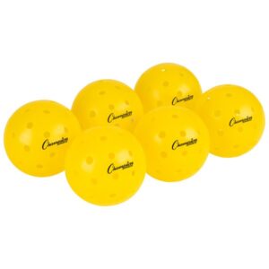 Champion Molded Outdoor Pickleballs (SET OF 6)