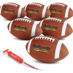 GoSports Regulation Size Combine Pro Footballs (6 PACK) BALLS-FB-COMBINE-HS-6